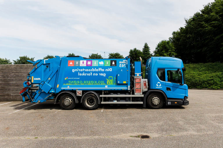 Electric PTO for CNG refuse collection truck in Sonderborg, Denmark